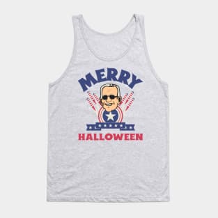 Merry Halloween - Joe Biden Funny Confused Happy 4th of July Tank Top